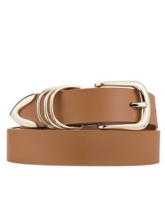 PRICES MAY VARY. 💐Premium Leather: Women's belt made of genuine leather, with exquisite workmanship, soft touch and durable, not easy to break and fade. Classic colors (black, brown, white）easily matched with clothes to show your fashion game. 👗TRENDY STYLE: The d ring belt gold needle buckle and unique gold belt tails design complements the leather belt strap, bringing distinctive fashion and charming style to your outfit. Leather belt for women showed the most minimalism style. 👑SUITABLE SI Cute Western Belts, Pumpkin Belt, Belt With Gold Buckle, Chic Outfits Classy, Womens Belt, Minimalism Style, D Ring Belt, Womens Leather Belt, Ring Belt