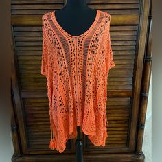 Cupshe Crochet Orange Side Tassels Side Tie Up Bathing Swim Suit Cover Up V-Neck Women's Summer Beach Dress Beach Wear One Size Fits Most 29 Inches Long 30 Inches Wide Across Never Worn Comes From A Smoke Free Home. Beachwear V-neck Cover-up With Tassels, Spring V-neck Crochet Beach Dress, Casual V-neck Festival Cover-up, Summer V-neck Cover-up With Tassels, Summer V-neck Tassel Cover-up, Casual V-neck Cover-up With Tassels, Summer V-neck Open Knit Cover-up, Spring V-neck Open Knit Cover-up, V-neck Crochet Dress For Beach Season