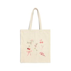 This 100% cotton bag comes in one size - 15" x 16"- perfect for everyday wear. While the canvas material will show off your designs in great colors, it's durable and will last for years. The bag features 20" handles (made from the same canvas), making it easy to carry even with a week's worth of shopping. .: 100% cotton canvas .: Heavy fabric (12 oz/yd² (406.9 g/m .: Sewn-in label .: Available in natural and black colors Cute Cotton Bags For Spring, Cute Cotton Shopping Bags, Cute Cotton Canvas Tote Bag, Cotton Shopping Bag With Floral Print, Cute Rectangular Cotton Canvas Bag, Pink Cotton Tote Bag, Pink Cotton Canvas Bag For Daily Use, Pink Cotton Canvas Bag For Everyday Use, Everyday Pink Cotton Canvas Bag