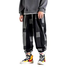 Make a statement in our 2023 Spring-Summer Collection Men's Rectangle Print. Loose Jogger Pants! These Y2K-style joggers feature a mid-waist design. with drawstrings closure and a unique printed pattern. Perfect for injecting a bit of vintage vibes into your look.Distinctive Features: Y2K Style: These joggers feature a distinctive Y2K-style design for a retro look. Painted Pattern: A unique painted pattern for a statement-making look. Baggy Fit: These joggers feature a baggy fit. for a couture y Urban Tapered Leg Joggers For Streetwear, Trendy Relaxed Fit Harem Pants For Streetwear, Urban Style Baggy Joggers For Leisure, Urban Baggy Joggers For Leisure, Gray Relaxed Fit Joggers For Streetwear, Baggy Harem Pants For Streetwear, Gray Tapered Leg Sweatpants For Streetwear, Spring Hip Hop Harem Pants For Streetwear, Spring Streetwear Hip Hop Harem Pants