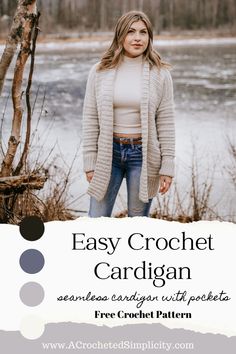 the easy crochet cardigan pattern for women