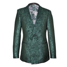 Kensington Double Breasted Shawl Lapel Jacquard Blazer - Green | DAVID WEJ | Wolf & Badger Black Tie Outfits, Classy Party, Jacquard Blazer, Formal Dinner, Tie Styles, Black Tie Event, Fashion Jewellery, Independent Designers Fashion, Classic Shirt