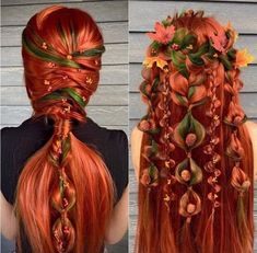 Aesthetic Hairstyle Ideas, Modern Mohawk, Red And Green Hair, Aesthetic Hairstyle, Mohawk Hairstyles, Hair Shows, Halloween Aesthetic, Hair Dye Colors