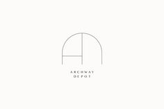 an archway depot logo on a white background