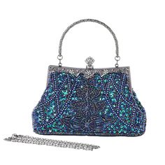 Material: Polyester Occasion: Daily Matching Suitcase shape: Horizontal square Fashion Element: Beaded, Lock Closure Type: Open Style: Cross-Border Trend Wedding Party Dinner, Retro Handbags, Square Fashion, Party Dinner, Backpack Sport, Waist Pack, Travel Wallets, Evening Clutch Bag, Evening Clutch