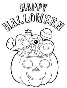 halloween coloring pages for kids with pumpkins and jack - o'- lanternes