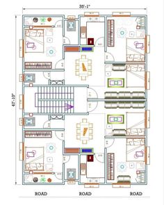 Bed Top View, Mini Apartments, Plan Architecture, Architecture Drawing Plan, Apartment Floor Plan, Plans Architecture, Apartment Floor Plans, House Plan Gallery