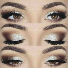 Maquiagem não extravagante porém charmosa ❤ Bridesmaid Smokey Eye, Pageant Makeup, Wedding Eyes, Neutral Eye Makeup, Wedding Eye Makeup, Wedding Makeup For Brown Eyes, Neutral Eyes, Wedding Day Makeup