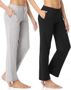 PRICES MAY VARY. ❤Good Quality Material: The most comfortable lounging pajama pants for women. This cotton pajama pants is made of 95% modal and 5% spandex. The fabric is comfortable, breathable and lightweight, which is loose fit and provide maximum comfort. ❤Design：Womens lounge pants have an elastic drawstring to adjust your waist size for added comfort,Wide leg design and bunched leg design provide more choices,womens pants have two pockets on both sides. ❤Multipurpose Pants:Loose fitting, c Womens Lounge, Cotton Pajama Pants, Lounge Pants Womens, Womens Pajamas Pants, Lounge Pajamas, Pants Loose, Sleep Pants, Comfort Design, Pj Pants