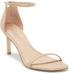 Stuart Weitzman Amelina Ankle Strap Sandal (Women) | Nordstromrack Classic Sandals With Buckle Closure, Chic Fitted Sandals With Single Strap, Classic Fitted Sandals With Buckle Closure, Single Strap Ankle Heels, Fitted Ankle Strap Heels With Single Strap, Fitted Single Strap Ankle Heels, Formal Fitted Heels With Single Strap, Formal Single Strap Fitted Heels, Formal Fitted Single Strap Heels