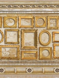 Golden Ornate Frame Wall Photography Backdrop - Photography backdrop featuring ornate golden frames arranged on a textured beige wall Wedding Studio Photography, Elegant Portrait, Frame Wall Collage, Wall Photography, Antique Frame, Printed Photo, Antique Pictures, Gallery Wall Frames, Printed Backdrops