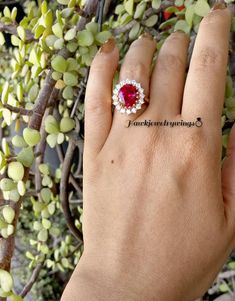 2.50ct Oval Cut Red Ruby Cluster Ring / Round Cut Diamond Cluster Swirl Ring / Cocktail Ring 14k Yellow Gold Finish Mother Day Gift - Etsy Gia Certified Oval Ruby Ring For Wedding, Gia Certified Oval Red Diamond Ring, Gia Certified Oval Red Ruby Ring, Formal Pear-shaped Ruby Ring, Formal Red Pear-shaped Ruby Ring, Gia Certified Oval Ruby Ring Gift, Red Oval Diamond Ring, Classic Red Oval Cluster Ring, Oval Ruby Halo Ring Fine Jewelry