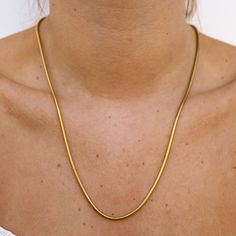 18K Gold-Plated Stainless Steel Nickel-Free Lead-Free Hypoallergenic 23" Chain Water Resistant Necklace Extender, Sunglass Chain, Pearl Gemstone, Ring Bracelet, Apple Watch Bands, Ring Necklace, Jewelry Care, Anklets, Ring Earrings