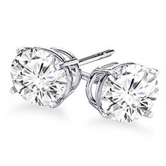 4-Prong Round Cut Diamond Stud Earrings. With a total of 0.33ct diamonds graded as SI Clarity and H-I Color. Handcrafted in your choice of 14k Gold, 18k Gold or Platinum 950 setting. We also offer a 1-Year Layaway program. You can reach us at 1-888-967-5353 to speak to one of our jewelry specialist. Dazzling Earrings, Platinum Earrings, Earrings Studs, Diamond Stud Earrings, Eternity Band Diamond, Diamond Stud, Fun Earrings, Exquisite Jewelry, Round Cut Diamond