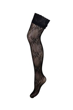 Elasticated lace top detailDouble silicone strapAll over floral fishnet patternReinforced toeOur chic and sexy Imagine stockings from our hosiery collection are the perfect addition to your lingerie drawer. Featuring a gorgeously detailed lace trim and all  over floral fishnet pattern, pair them with our sultry suspenders for a chic and coordinated look. Thigh High Lace Hosiery With Lace Trim, Fitted Lace Thigh High Hosiery, Fitted Lace Thigh-high Hosiery, Thigh-high Tight Lace Legwear, Elegant Tight Lace Hosiery, Elegant Lace Hosiery, Fitted Lace Thigh-high Stockings, Elegant Lace Legwear For Night Out, Lace Thigh-high Stockings