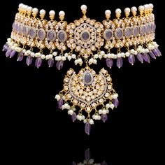 Luxury Kundan Jewelry With Stone Work, Luxury Kundan Bridal Necklace With Stone Work, Luxury Stone Work Jewelry For Festive Season, Luxury Kundan Chandbali Jewelry, Elegant Jeweled Chandbali Necklace, Elegant Chandbali Jeweled Necklace, Luxury Stone Work Jewelry Sets For Formal Occasions, Luxury Jeweled Diamond Jewelry, Luxury Wedding Jewelry Sets With Stone Setting