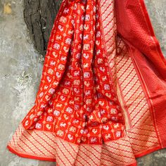 Venetian Red Handloom Katan Silk Banarasi Shikargah Check Kadwa Ektara Saree - Khinkhwab Latest Bridal Lehenga Designs, Silk Banarasi Saree, Bridal Lehenga Designs, Latest Bridal Lehenga, Saree Banarasi, Banarasi Silk Saree, Katan Silk, Banarasi Saree, Lehenga Designs