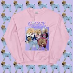 Remember our favorite tiny king, Giggy, with this commemorative sweatshirt. Ideal for any situation, a unisex heavy blend crewneck sweatshirt is pure comfort. These garments are made from polyester and cotton. This combination helps designs come out looking fresh and beautiful. The collar is ribbed knit, so it retains its shape even after washing. There are no itchy side seams on these sweaters.  .: Made with a medium-heavy fabric blend of 50% cotton and 50% polyester (8.0 oz/yd² (271.25 g/m thi Streetwear Crew Sweatshirt With Custom Print, Clean Cut, Top Tier, Heavy Fabric, Cut And Style, Santa Fe, Crew Neckline, Crewneck Sweatshirt, Ribbed Knit