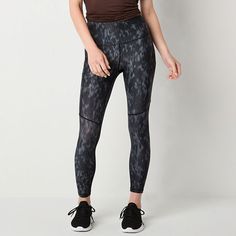 Deemed a Gotta-Have-It item for value you can count on every day! Offering the ultimate support for yoga to the most grueling workouts, these Xersion EverContour women's 7/8 leggings are cut in an ankle-length from a smooth recycled jersey with UV protection, 4-way stretch, QuickDri, and maximum compression properties. This high-rise pair effortlessly sculpts your silhouette while keeping you cool and comfortable. Team them with a sports bra and tank top.Features: Compression, Quick DryClosure T Ankle Leggings, Grey Marble, Black Leggings, Ankle Length, Quick Dry, Uv Protection, Sports Bra, Every Day, High Rise