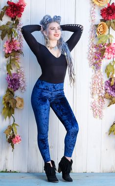 The Ladyhawke Legging makes the everyday "legging" into something spectacular. Fit to perfection these leggings will become a favorite go-to in your closet. Design Features: Waistband hits comfortably just under belly button Perfect hugs hips High rise to ensure perfect fit- yoga ready Moisture Wik Fabric for athletic high-performance activity Made in San Francisco, CA, USA Fabric Features: Available in 3 colors Red, Teal & Navy Crush Velvet. 90% Polyester, 10% Spandex. Fit: True to fit. Teal Leggings, Everyday Leggings, Navy Leggings, Red Leggings, Velvet Shirt, Velvet Leggings, Red And Teal, Closet Design, Crushed Velvet