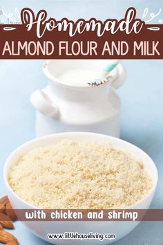 Learn how to make almond flour and homemade almond milk with simple ingredients. This easy step-by-step guide shows you how to create almond flour and almond milk from scratch, perfect for dairy-free and gluten-free cooking. Make your own healthy alternatives today. Grain Free Baking, Almond Flour Bread Recipes, Milk Substitute, Make Almond Flour, Homemade Milk, Almond Flour Bread, Make Almond Milk, Chocolate Chip Cookies Ingredients, Easy Homemade Pizza