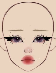 Face Charts, Asian Makeup Tutorials, Makeup Charts, Korean Makeup Tips, Makeup Fails, Gyaru Makeup, Makeup Drawing, Make Up Tutorials, Simple Makeup Tips