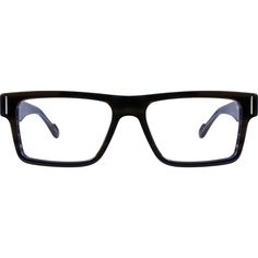 These full-rim acetate men's eyeglasses come with metal ornaments on the temples for a more chic look. | Zenni Men's Classic Rectangle Prescription Eyeglasses Black Plastic Cool Glasses For Men, Facial Proportions, Metal Ornaments, Rim Design, Zenni Optical, Round Face Shape, Black Rectangle, Men's Eyeglasses, Prescription Eyeglasses