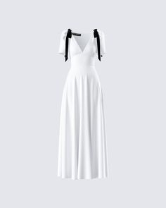 Be the girl of their dreams in this white maxi dress 😙 Made from crepe fabric and complete with velvet bows at the shoulders and puff sleeves, this look will have you looking like a walking fairytale 🤍 Korean Modest Fashion, Fall Dinner Outfit, White Christmas Dress, Dress Reference, Soft Clothing, Velvet Bows, White Maxi Dress, Date Dresses, Affordable Dresses