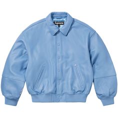 Find SUPREME Gore-tex Infinium Windstopper Leather Varsity Jacket 'light on Editorialist. Supreme GORE-TEX Infinium WINDSTOPPER Leather Varsity Jacket 'Light Blue' Jacket Mockup, Leather Varsity Jackets, Womens Air Jordans, Summer Beauty, Winter 2023, Casual Streetwear, Beauty Trends, Gore Tex, Blue Leather