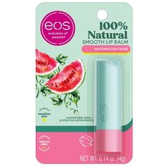 Discover a lip balm that’s 100% natural and delicious.  Our juicy, fresh-off-the-vine watermelon stick is mixed with the cool rush of icy, happy hour frosé and a dash of kaffir lime zest. eos 100% Natural, dermatologist-recommended lip balm is formulated for sensitive skin and made with soothing shea butter, weightless coconut oil, and protective antioxidants. eos lip balms use sustainably sourced ingredients that provide all-day moisture and are sure to leave your lips feeling buttery smooth, h Female Tips, Shea Butter Oil, Scented Lip Balm, Frosé, Organic Lip Balm, Kaffir Lime, Butter Oil