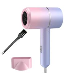 Blue Light Hair Care Gradient Hair Dryer Electric Hair Dryer Household Constant Temperature Cold and Hot Hair Dryer Silent Hair Dryer Features: technology reduces frizz: The hair dryer with millions of negative can neutralize electricity, ensuring that frizz is reduced and gloss is increased. Small and lightweight: This lightweight travel hair dryer is suitable for home use, salons and short trips at home. It is super light, but still produces a strong airflow. Please note that the input voltage Curly Hair Makeup, Diffuser Hair Dryer, Diffuser Hair, Hooded Hair Dryer, Blow Dryer Brush, 2nd Day Hair, Blow Dryer Diffuser, Hair Dryer Diffuser, Salon Hair Dryer