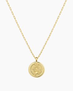 Discover your next adventure with the Anchor Coin Necklace. This nautical-inspired piece features an anchor coin pendant and spring ring closure. We love it layered with shorter necklaces for a fully layered look. Anchor Coin Necklace in 18k Gold, Women's by gorjana Earrings Stacking, Gold Coin Necklace, Anchor Necklace, Sophomore Year, The Anchor, 14k Gold Necklace, Mix Style, Gold Necklaces, Gold Necklace Layered