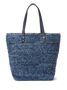 Casual Travel Tote Shoulder Bag, Casual Rectangular Bucket Bag For Travel, Casual Travel Bag With Braided Handles, Casual Straw Bucket Bag For Daily Use, Casual Everyday Straw Bucket Bag, Casual Blue Bucket Bag With Double Handle, Summer Lightweight Shoulder Bag For Everyday, Lightweight Summer Shoulder Bag For Everyday, Casual Crochet Travel Bag With Adjustable Strap