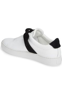 Alexandre Birman Clarita Bow Sneaker (Women) | Nordstrom Chic Lace-up Sneakers With Rubber Sole, Chic Sneakers With Leather Sole And Round Toe, Chic Sneakers With Leather Sole, Chic Lace-up Sneakers With Contrast Sole, Chic Slip-on Sneakers With Round Toe, Chic Slip-on Sneakers With Textured Sole, Chic Leather Sneakers With Removable Insole, Chic Slip-on Synthetic Sneakers, Chic Sneakers With Rubber Sole And Flat Heel