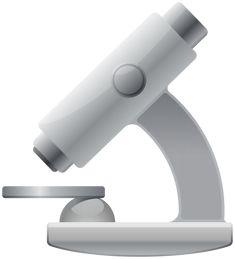 an image of a microscope on a white background