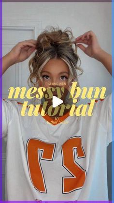 Styled Messy Bun, Boho Hairstyles Updo Messy Buns, Messy Updos For Medium Length Hair Tutorial, Loose Bun Tutorial Long Hair, Neat Messy Bun, Cute And Easy Bun Hairstyles, Cute Easy Messy Hairstyles, Messy Bun Easy Tutorial, Messy Bun With Front Pieces Out