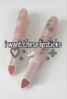 i want these lipsticks for valentine's day and they look like fake hearts