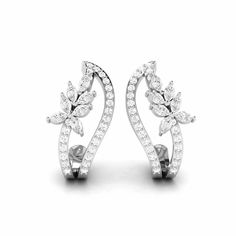 Platinum Diamond Earrings by Jewelove Metal : Platinum Platinum Purity : 95% Purity Mark : Pt 950 Estimated Platinum Weight : 6.83 grams Estimated Diamond Weight : 0.72 cts. Diamond Color : IJ or GH (as selected above) Diamond Clarity : SI or VVS (as selected above) Diamond Grading Report : SGL Certificate of Authenticity : Platinum Guild International please call us at +91-9828012999 or email us at WeCare@Jewelove.in Anniversary White Diamond Clip-on Earrings, Anniversary White Gold Clip-on Earrings, Fine Jewelry White Cluster Earrings, Diamond Clip-on Bridal Earrings, Cluster Earrings With Prong Setting, Cluster White Gold Diamond Earrings, Diamond Clip-on Earrings For Anniversary, Diamond Cluster Bridal Earrings, Rose Gold Locket