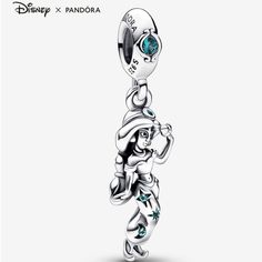 Brand New In Box New Pandora X Disney Aladdin Princess Jasmine Dangle Charm 100% Authentic, Got Directly From Pandora Website. Dare To Dream With Disney's Princess Jasmine. Celebrate The 30th Anniversary Of Disney’s Classic Film, Aladdin, With This Sterling Silver Dangle Charm Featuring The Brave And Self-Assured Princess Jasmine. Wearing Her Iconic Outfit, Our Disney Aladdin Princess Jasmine Dangle Charm Is Set With Round Brilliant-Cut Icy Green Man Made Crystals In Her Favorite Color. Prepare Aladdin Princess Jasmine, Aladdin Princess, Disney Princess Jasmine, Pandora Disney, Dare To Dream, Charm Holder, Disney Aladdin, Princess Jasmine, Pandora Silver