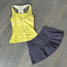 Nike By Maria Sharapova Tank. Beige Velvet Straps In Front And Mid Back. Inner Bra. Never Used. New W/O Tags. Rare Find. Nike By Sharapova Skirt. Size S Comes With Inner Gray Shorts. Great Condition. Casual Nike Fitted Tennis Skirt, Nike Fitted Tennis Skirt For Spring, Nike Fitted Sporty Skort, Nike Fitted Casual Skirt, Casual Fitted Nike Skirt, Nike Stretch Tennis Skirt For Summer, Nike Fitted Summer Skort, Nike Fitted Skort For Summer, Fitted Nike Skort For Summer