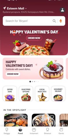 the app for valentine's day is open and ready to be used by customers