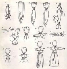 an old book with drawings of different types of ties and hair clips on it's sides