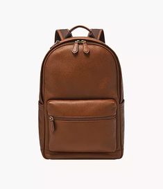 Buckner Leather Backpack - MBG9631210 Classic Backpack With Luggage Sleeve, Classic Everyday Backpack Luggage, Classic Leather Backpack For On-the-go, Classic School Backpack, Classic Brown Backpack With Zipper Closure, Classic School Backpack With Luggage Sleeve, Classic Business Backpack With Luggage Sleeve, Everyday Leather Backpack Luggage, Classic Leather-backed Satchel Backpack