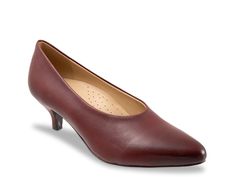 Trotters Kimber Pump - Free Shipping | DSW Classic Slip-on Court Shoes With 4-inch Heel, Classic 4-inch Heel Slip-on Court Shoes, Classic Almond Toe Court Shoes With Heel Tab, Fall Court Shoes With Reinforced Heel And Almond Toe, Classic Slip-on Heels With Reinforced Heel, Classic Fall Heels With Branded Insole, Almond Toe Court Shoes With Reinforced Heel For Fall, Low Heel Court Shoes For Business Casual, Fitted Low Heel Court Shoes For Business Casual