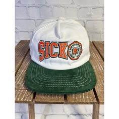 Product Description Product Name : Sicko X Unknwn Miami Exclusive White Snap Back Hat * Product Condition: Brand New (Ds) * Product Price : $150 * Authentic * Brand : Sicko * Item Code Sku : Sbfpxu002 * Color-Way : White * Size Report: O/S White Vintage Six-panel Hat, Snap Back Hat, Back Hat, Snap Back, Snap Backs, Accessories Hats, Miami, Color White, Mens Accessories