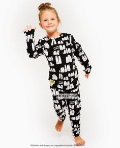 Pajamas For Family, Matching Family Outfit, Family Pjs ❥ THE PRICE IS PER PIECE ❥ Feel comfy and look fresh at home with our originally-designed premium quality cotton pajamas! ❥ Materials and Care: 100% Cotton For ultimate results wash at a low temperature. Dry naturally. Iron inside out only ❥ Make sure to check our size chart in the FAQ section below ❥Processing Time: 1-3 biz days (though items often ship even faster!) ❥Delivery Time: We ship our pieces Express only! - US&Canada 2-3 biz d Playful Black Sleepwear For Loungewear, Black Long Sleeve Graphic Sleepwear, Black Long Sleeve Graphic Print Sleepwear, Playful Long Sleeve Sleepwear For Holidays, White Matching Winter Sleepwear, Black Relaxed Fit Sets For Sleepover, Family Matching Winter Sleepwear For Sleepover, Black Crew Neck Sleepwear For Pajama Party, Matching Long Sleeve Winter Sleepwear