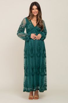 Maternity Shoot Dress, Plus Size Wedding Guest Dress, Sophisticated Cocktail Dress, Green Maternity Dresses, Emerald Green Lace, Plus Size Wedding Guest Dresses, Lace Maternity Dress, Maternity Maxi Dress, Maternity Maxi