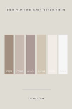 the color palette for this website is neutral, and it's all in shades