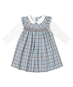 Style # PS-NP52 A beautiful & classy hand smocked pinafore blue plaid dress. Made with 100% cotton Imported Spring Plaid Cotton Smocked Dress, Plaid Cotton Smocked Dress, Elegant Plaid Cotton Dress, Fitted Plaid Dress With Smocked Back, Fall Cotton Smock Dress, Fitted Plaid Dresses With Smocked Bodice, Fitted Plaid Smocked Dress With Smocked Bodice, Spring Plaid Smock Dress, Fall Cotton Dresses With Smocked Back