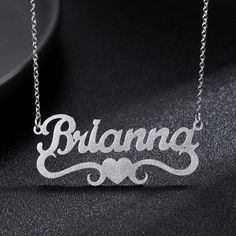 Frosted Heart Name Necklace is a beautiful bespoke frosted single nameplate personalized jewelry necklace for classy stylish jewelry lovers. This appealingly beautiful name necklace give a prestigious quality garnish for your attire. You can unleash your creative powers here. We know how creative you are as an individual. Maybe you are frustrated because you haven't got an opportunity to showcase your artistic creative talents. Well, this is the chance. Make full use of it. Don't wait and limit Elegant Customizable Metal Necklaces, Elegant Stainless Steel Name Necklace For Personalized Gift, Elegant Stainless Steel Name Necklace As Personalized Gift, Elegant Customizable Stainless Steel Name Necklace, Elegant Stainless Steel Custom Name Necklace, Elegant Personalized Stainless Steel Name Necklace, Personalized Elegant Stainless Steel Name Necklace, Elegant Customized Heart Nameplate Necklace, Elegant Custom Name Heart Necklace For Anniversary